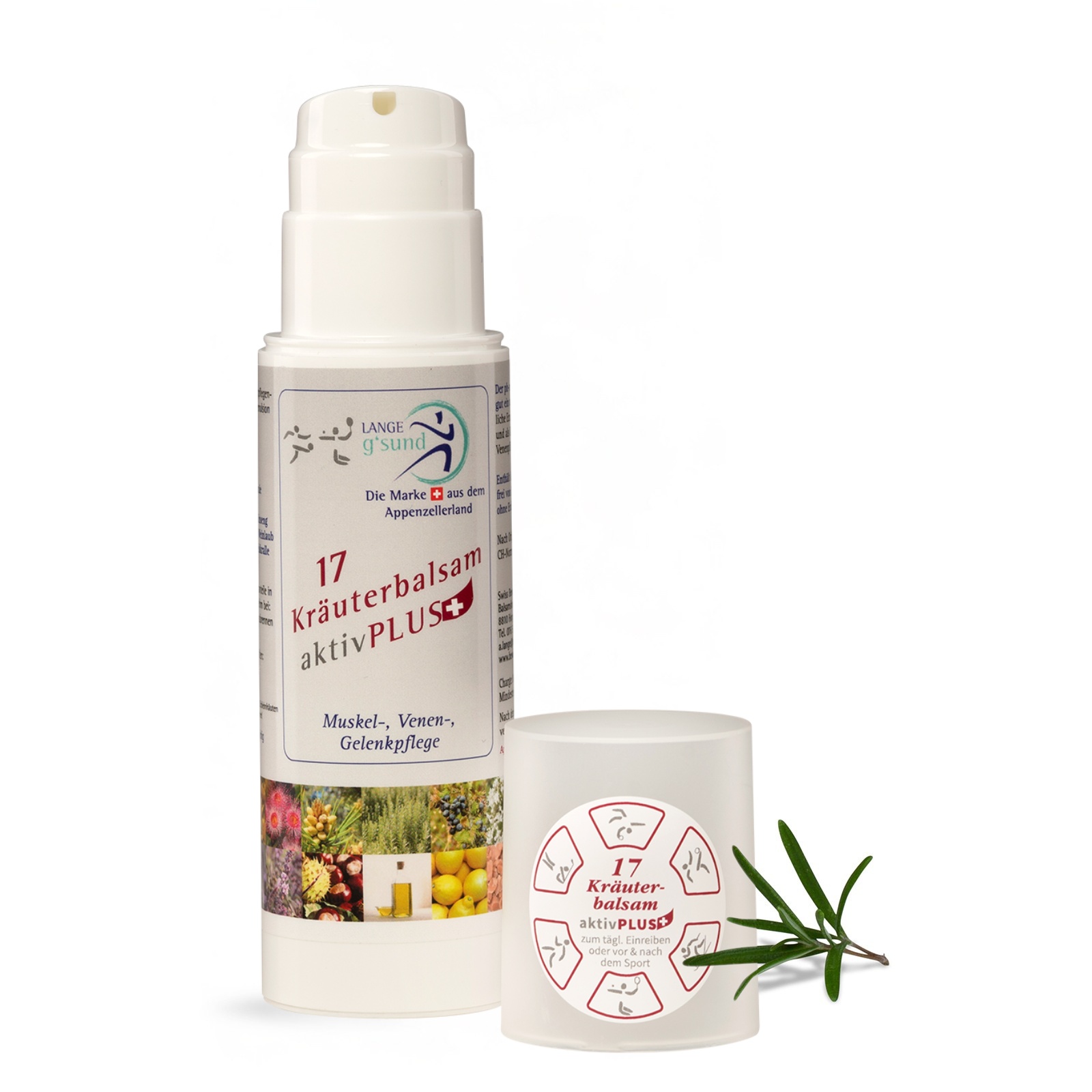 17 Kräuterbalsam aktiv PLUS (weiss) - 150 ml im Dosierspender / Airless-System