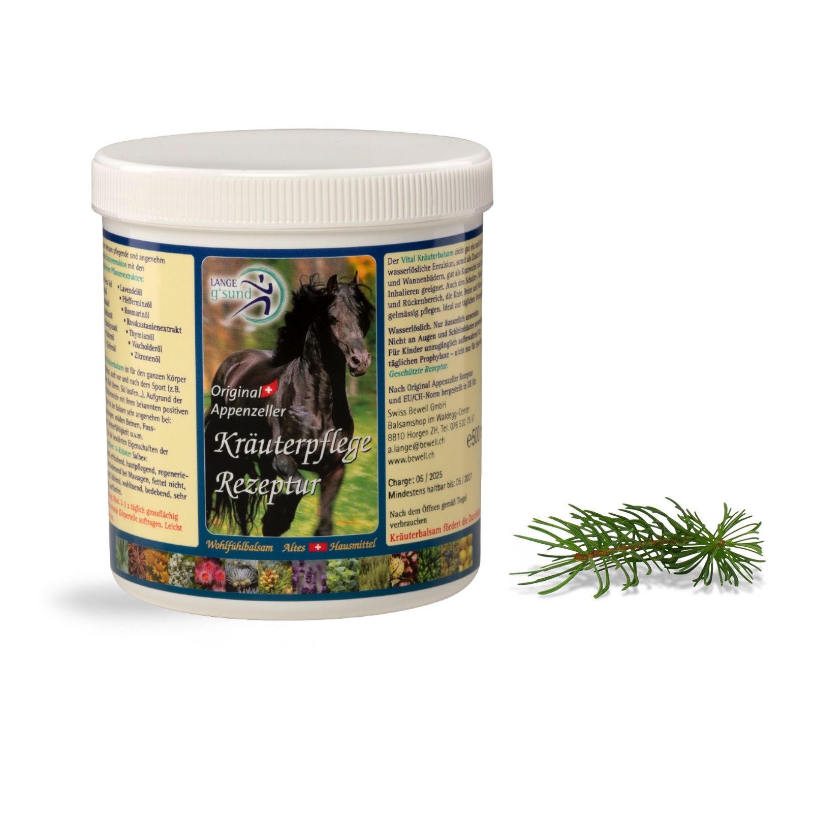 14-Kräuter Vitalbalsam (grün) - 500 ml im Refill-Topf