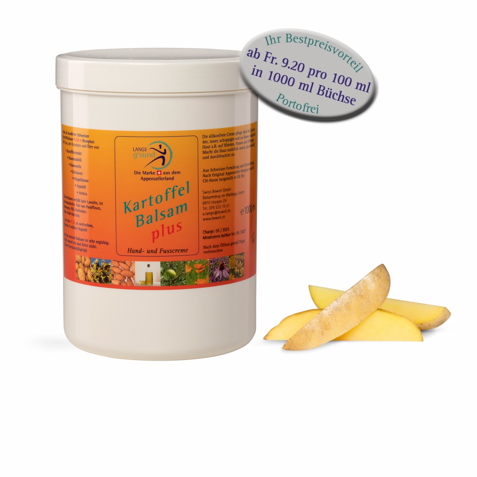 Kartoffel Balsam PLUS - 1000 ml in Refilldose